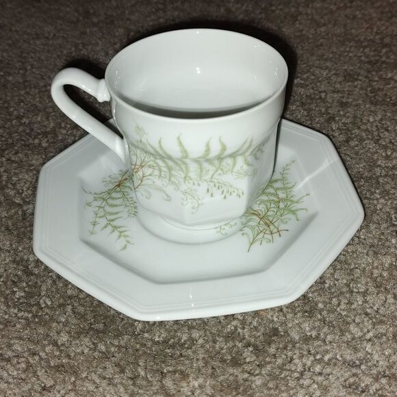 Gallo Leonardo Fougere Sommerfarn Cup and Saucer - Picture 1 of 8